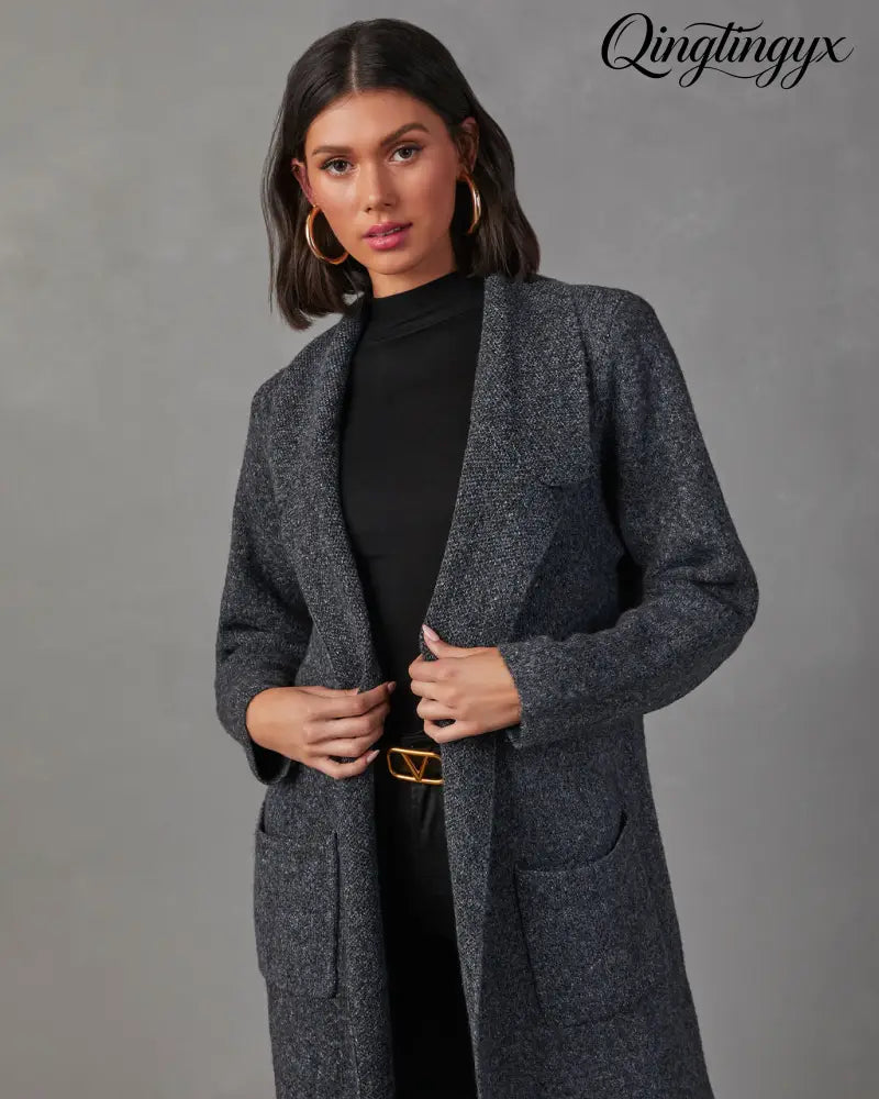 Alexia Pocketed Duster Cardigan - Cardigan
