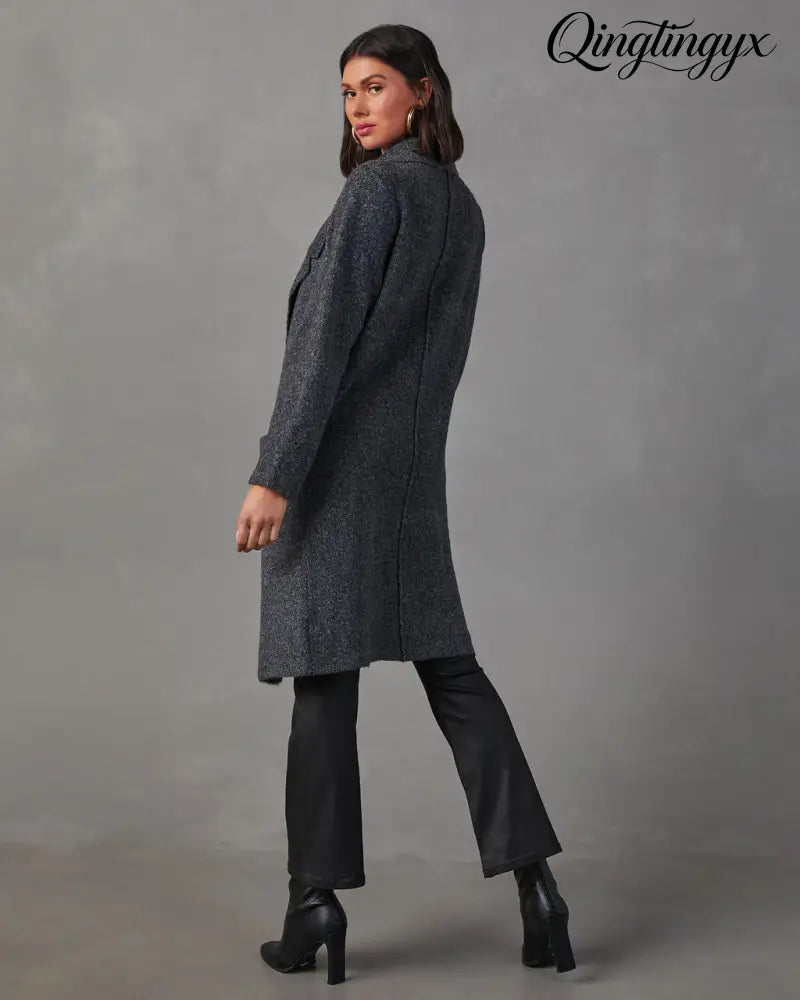 Alexia Pocketed Duster Cardigan - Cardigan