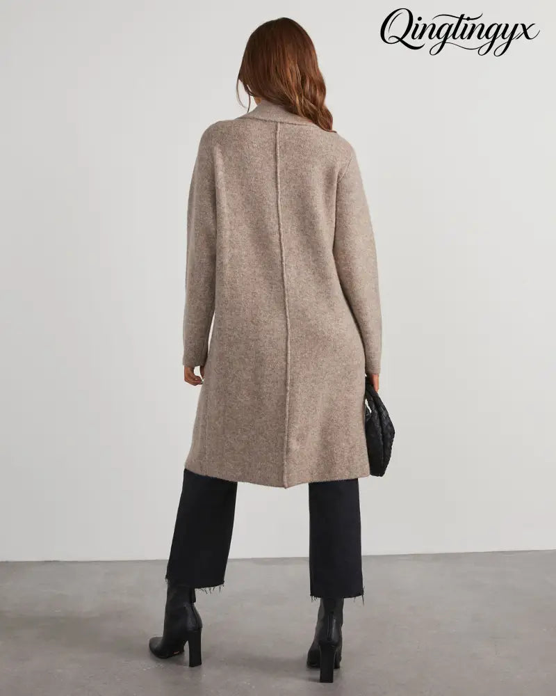 Alexia Pocketed Duster Cardigan - Cardigan