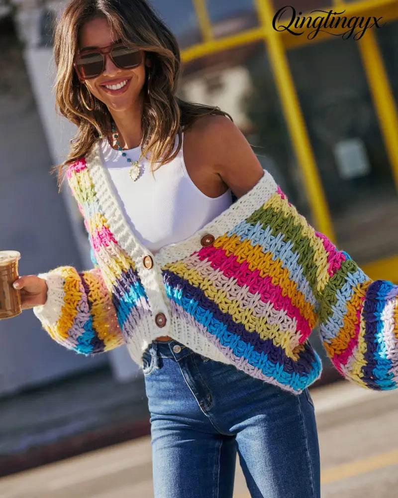 Happy Trails Crochet Cardigan - Cardigan