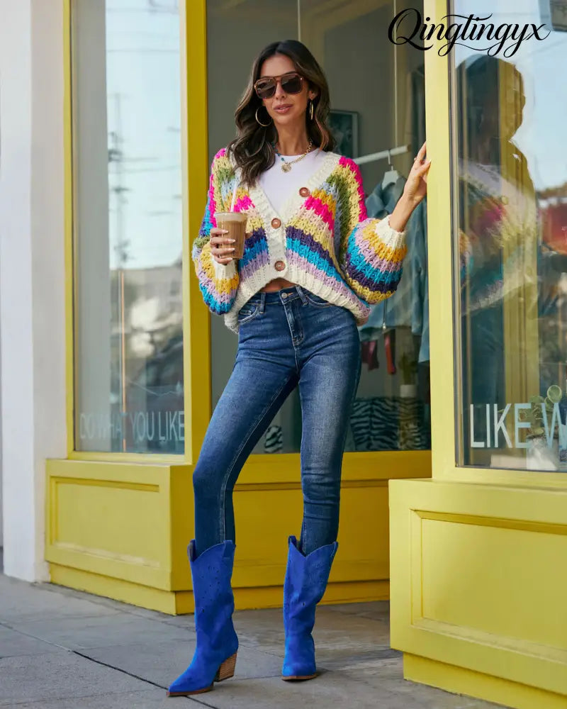 Happy Trails Crochet Cardigan - Cardigan