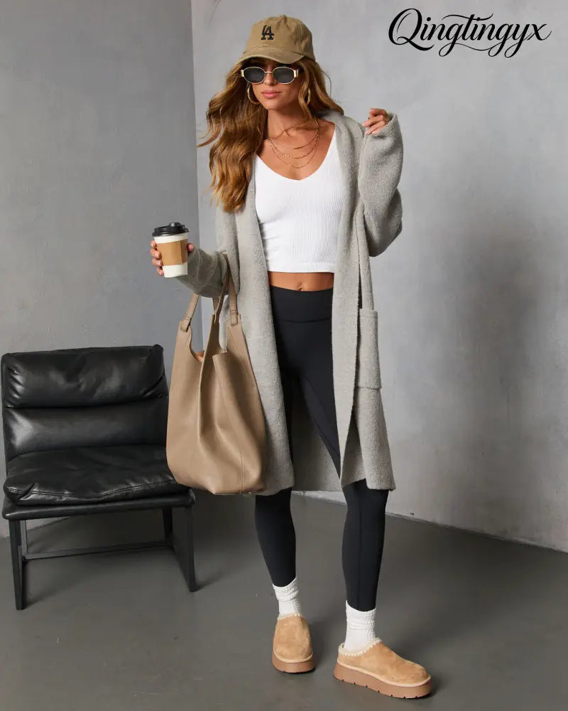 Homebound Knit Duster Cardigan - Cardigan