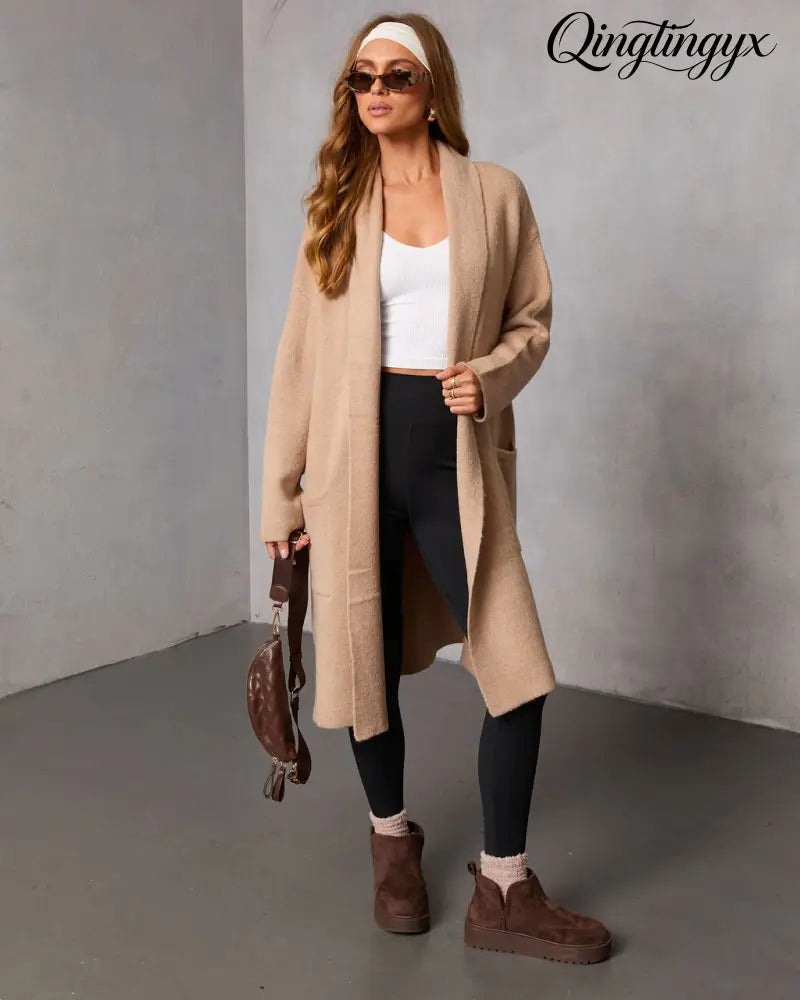 Homebound Knit Duster Cardigan - Cardigan