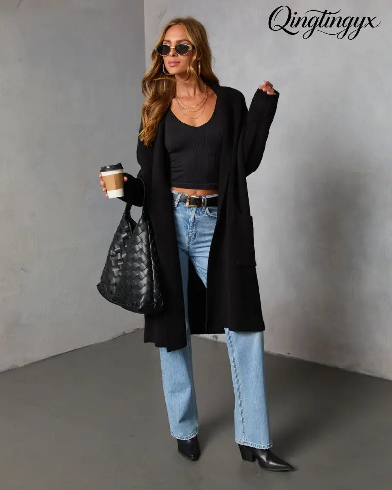 Homebound Knit Duster Cardigan - Cardigan
