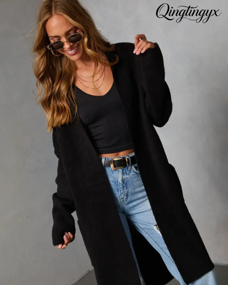 Homebound Knit Duster Cardigan - Cardigan
