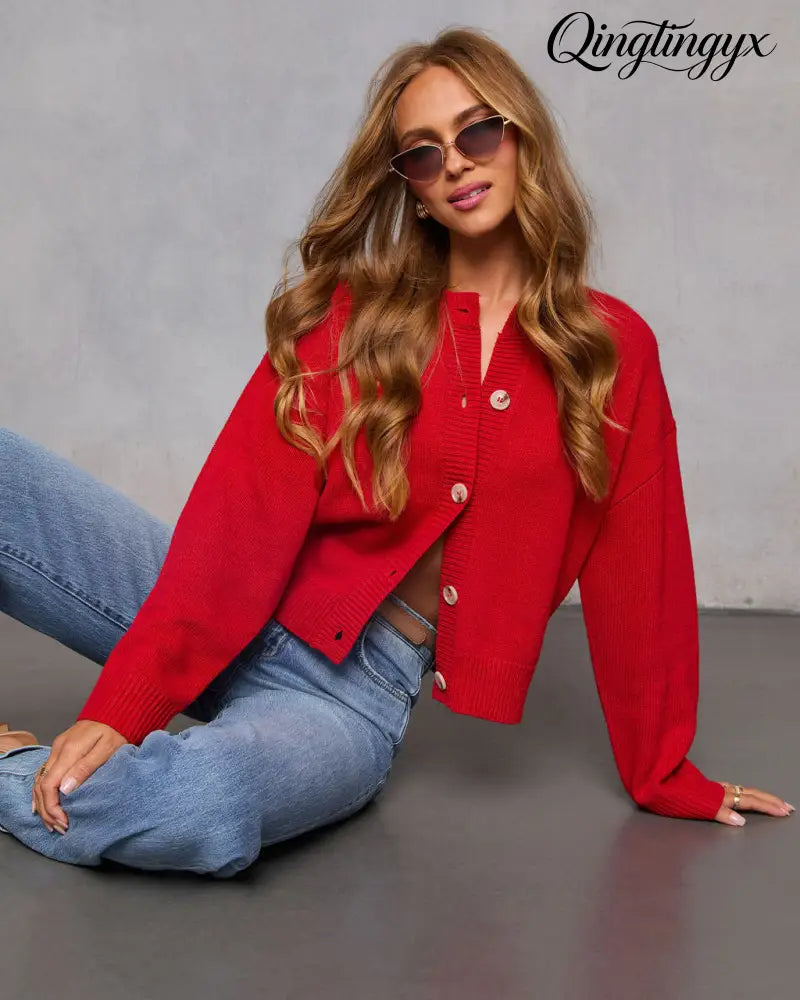Imola Cardigan - Red / XS - Cardigan