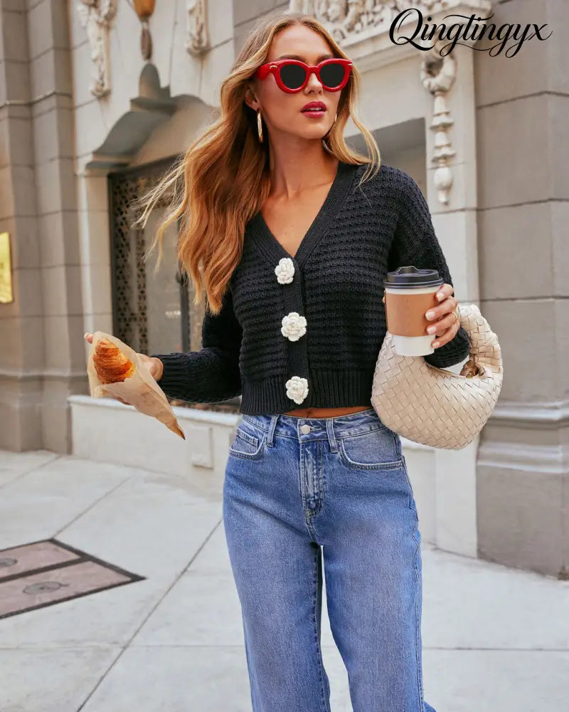 Keep Close Floral Button Cardigan - Cardigan