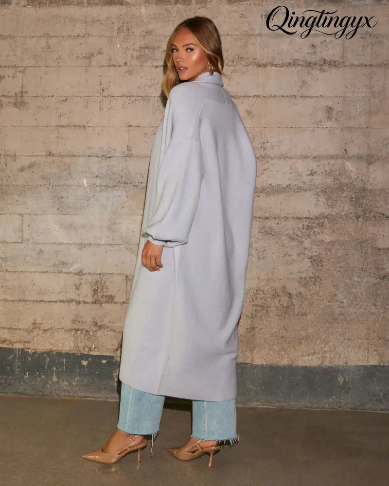 Kinglsey Open Front Long Cardigan - Cardigan