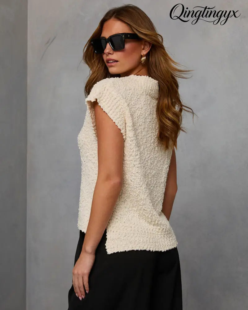 Kyana Sleeveless Sweater - Sleeveless Sweater