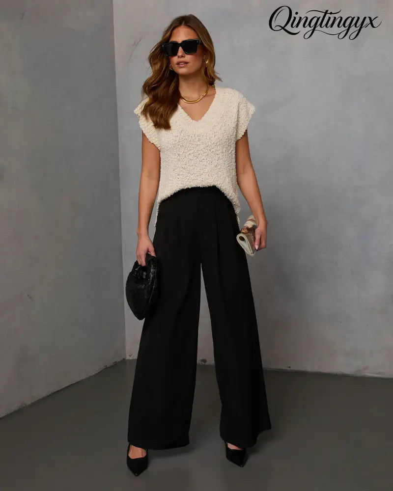 Kyana Sleeveless Sweater - Sleeveless Sweater