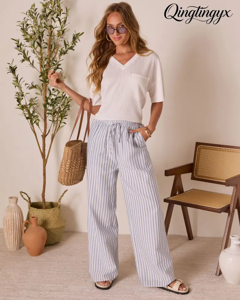 Megan Rib Knit Short Sleeve Top - Short Sleeve Top