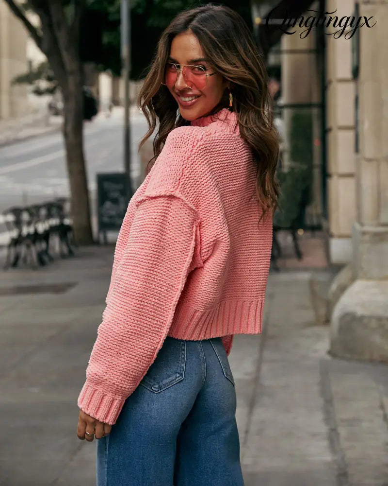 Mood Lift Turtleneck Sweater - Long Sleeve Sweater
