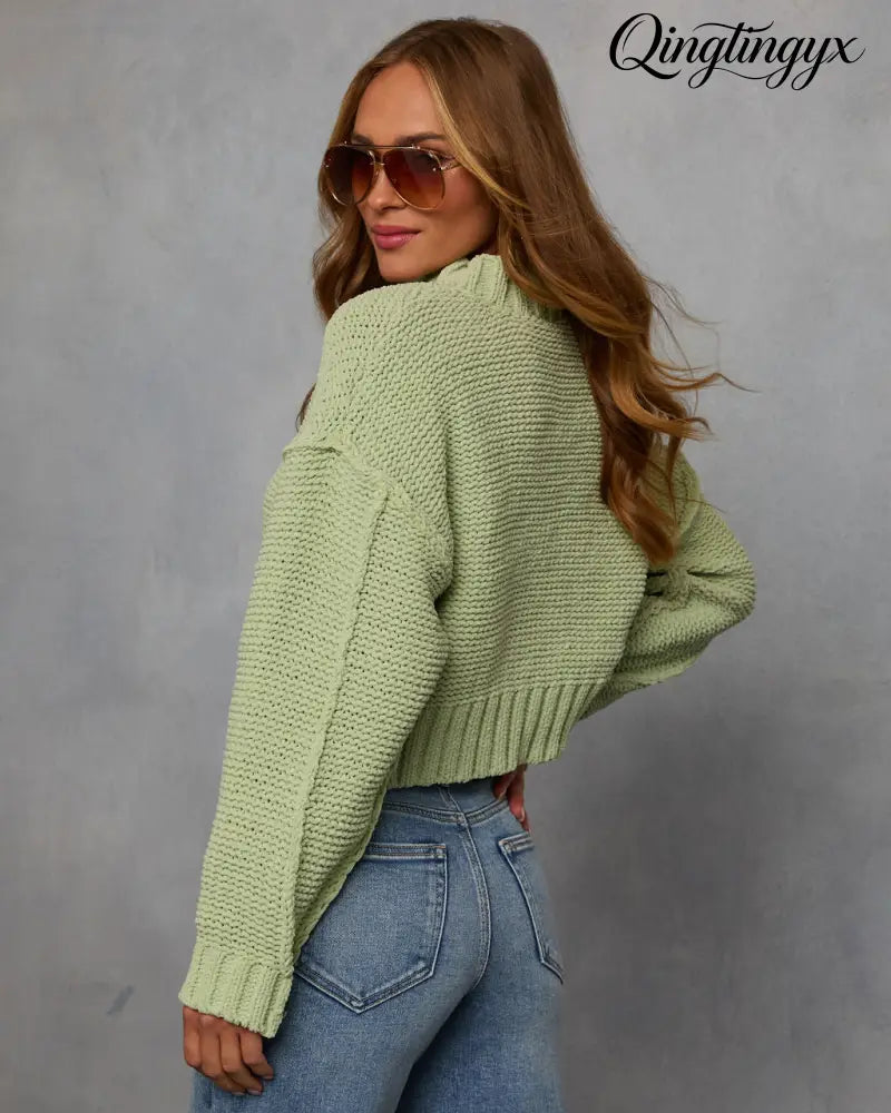 Mood Lift Turtleneck Sweater - Long Sleeve Sweater