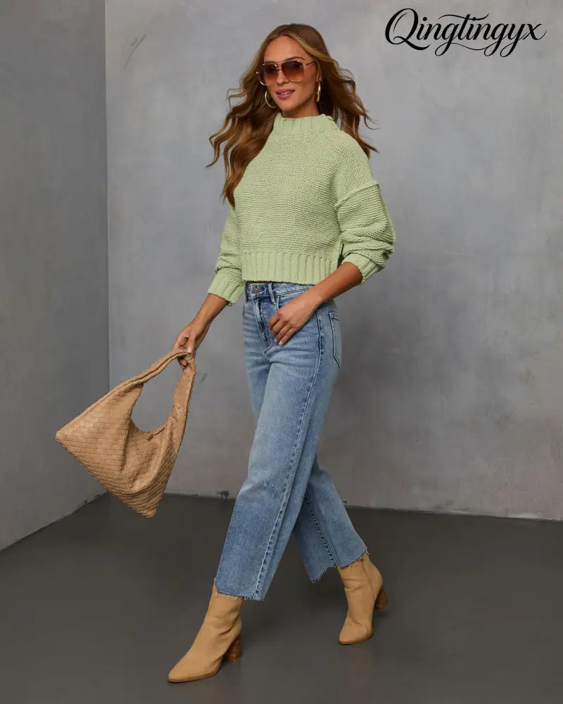 Mood Lift Turtleneck Sweater - Long Sleeve Sweater