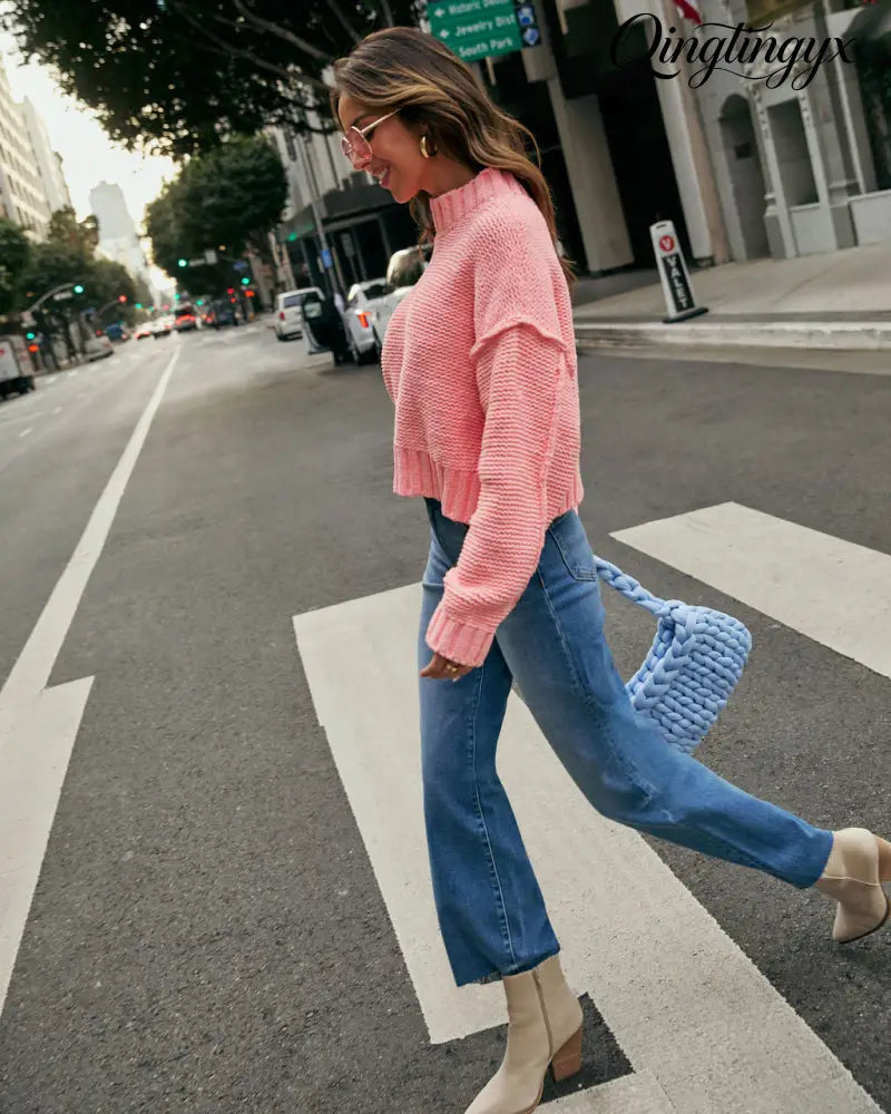 Mood Lift Turtleneck Sweater - Long Sleeve Sweater