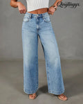 Throwback Origin Rigid High Rise Wide Leg Jeans - Vintage Wash / 24 - Jeans