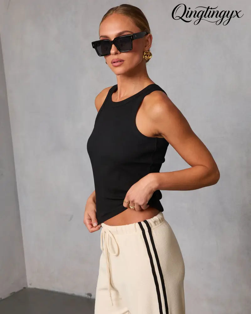 Veneta Ribbed Tank Top - Sleeveless Top