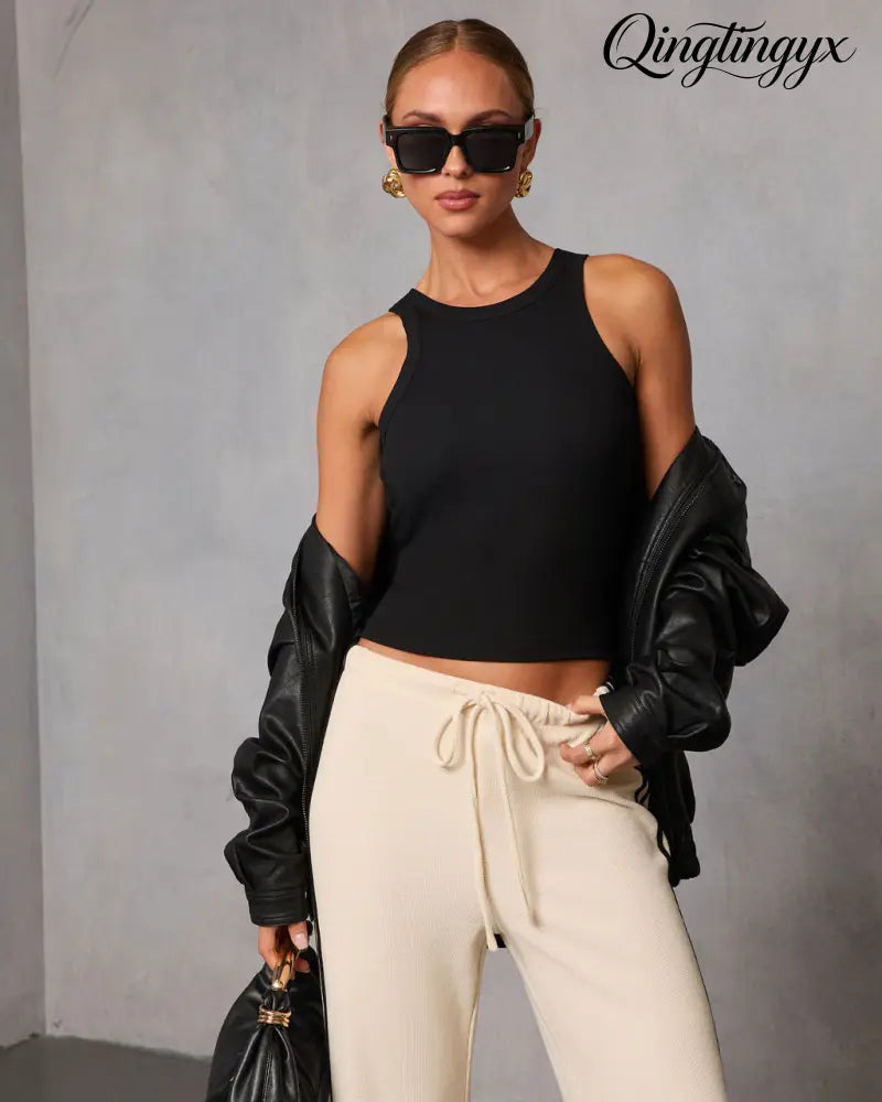 Veneta Ribbed Tank Top - Sleeveless Top