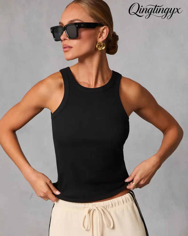 Veneta Ribbed Tank Top - Sleeveless Top